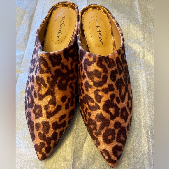 Leopard comfortview shoes size 9 1/2 wide - Picture 1 of 8